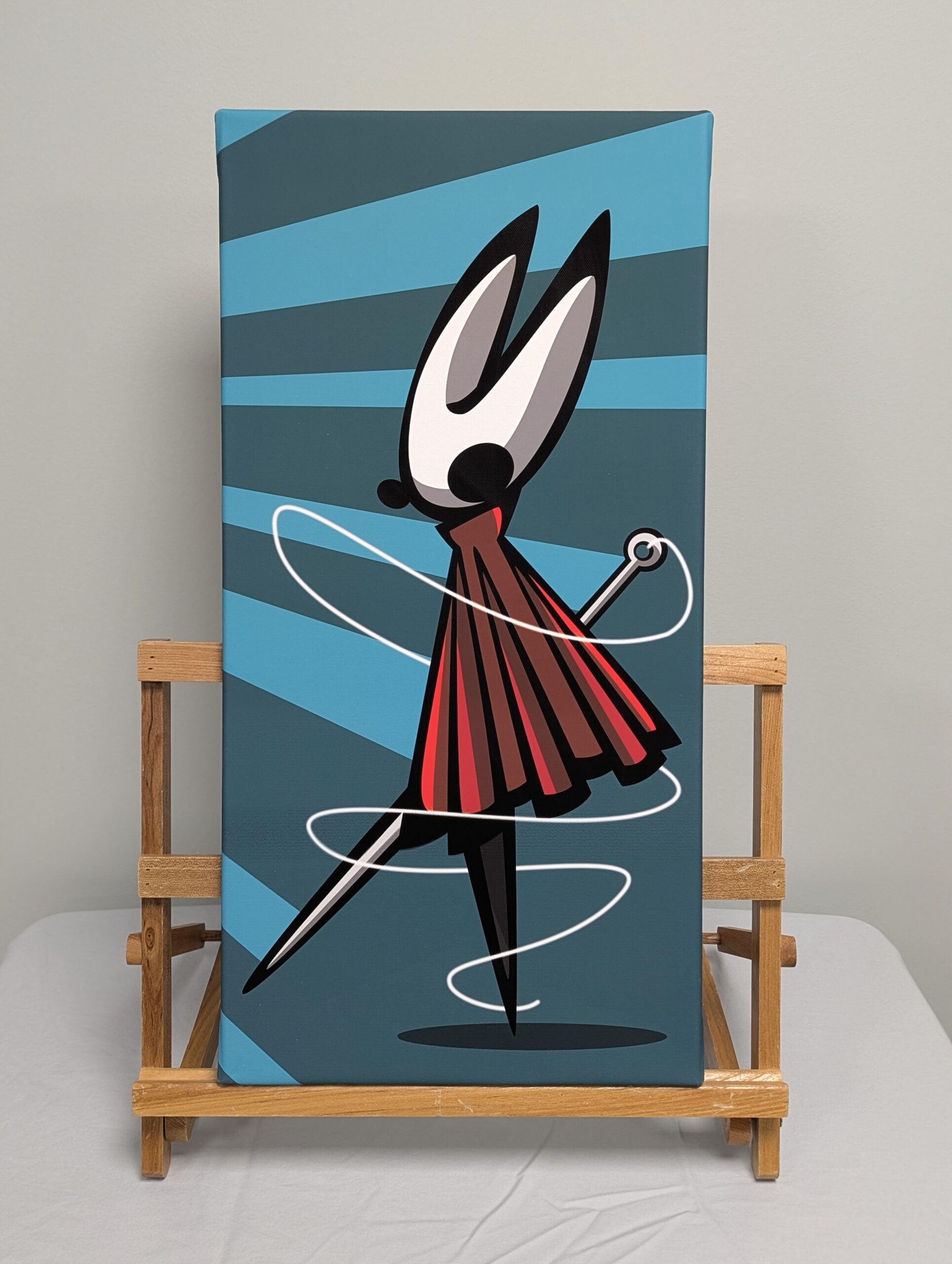 002 - Canvas Giclée Print  - No Loose Threads - Hornet from Hollow Knight