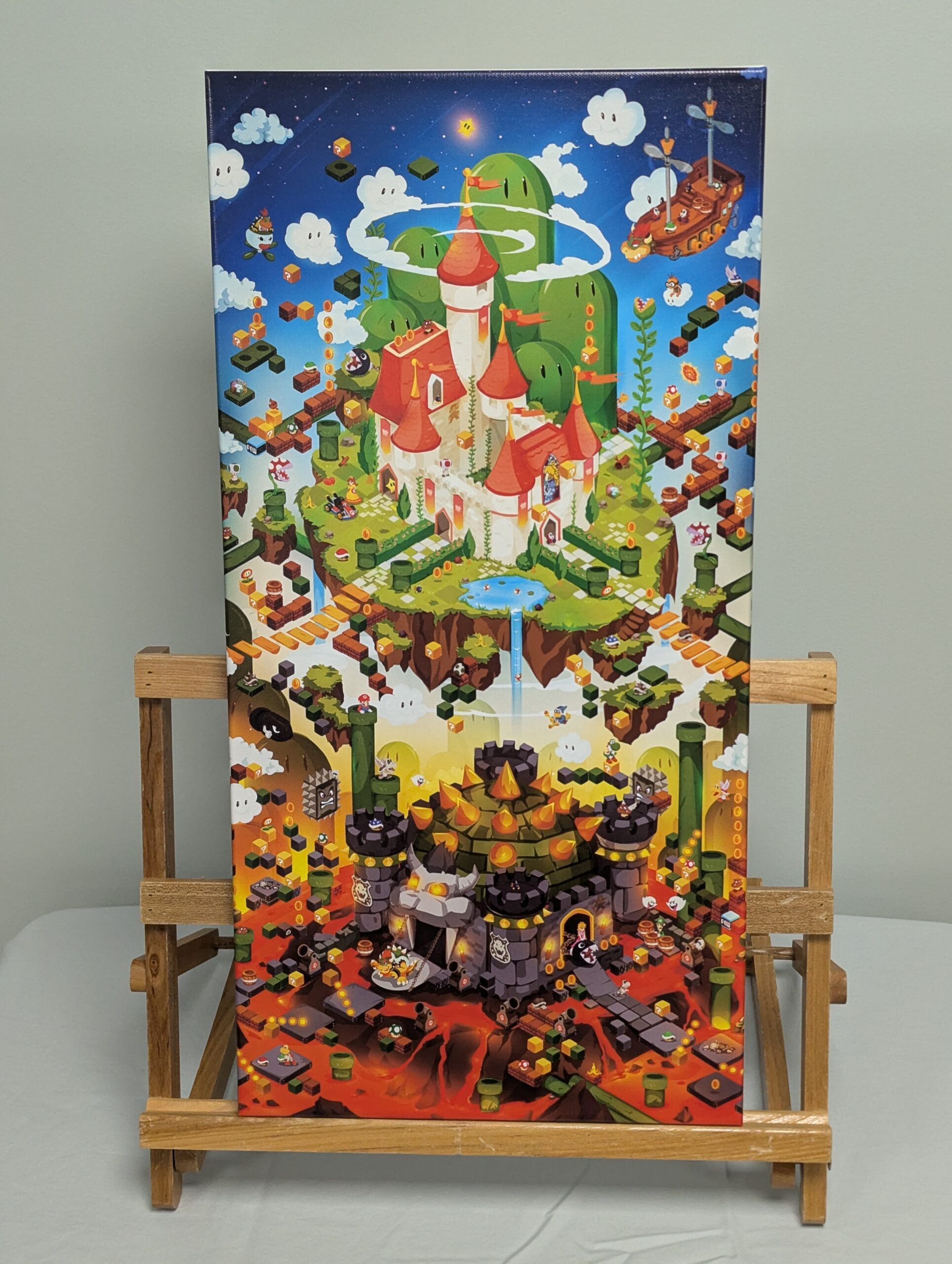 003 - Canvas Giclée art print - Super Mario Brothers