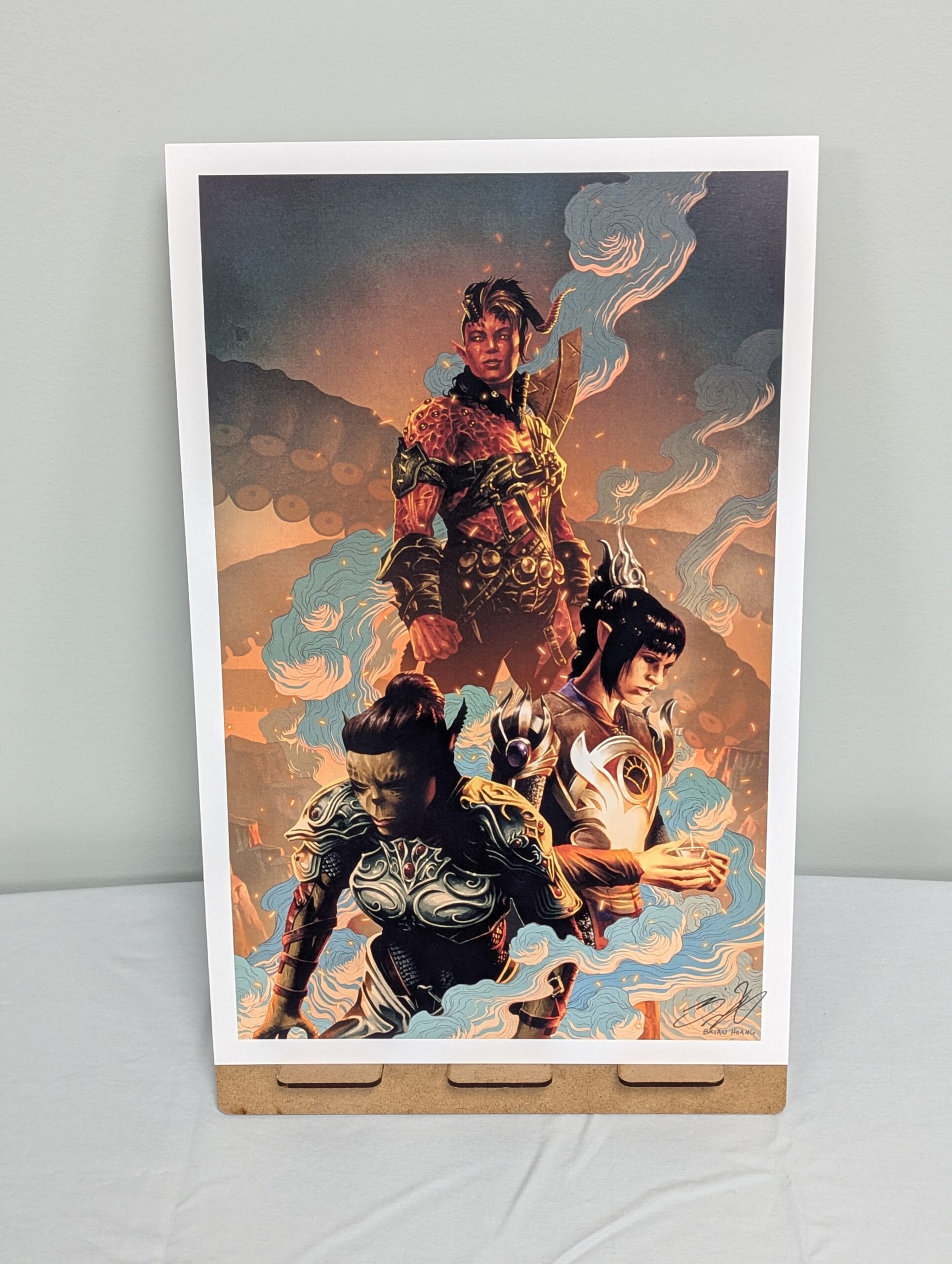 010 - 11”x17” Baldurs Gate 3 art print, signed by the artist