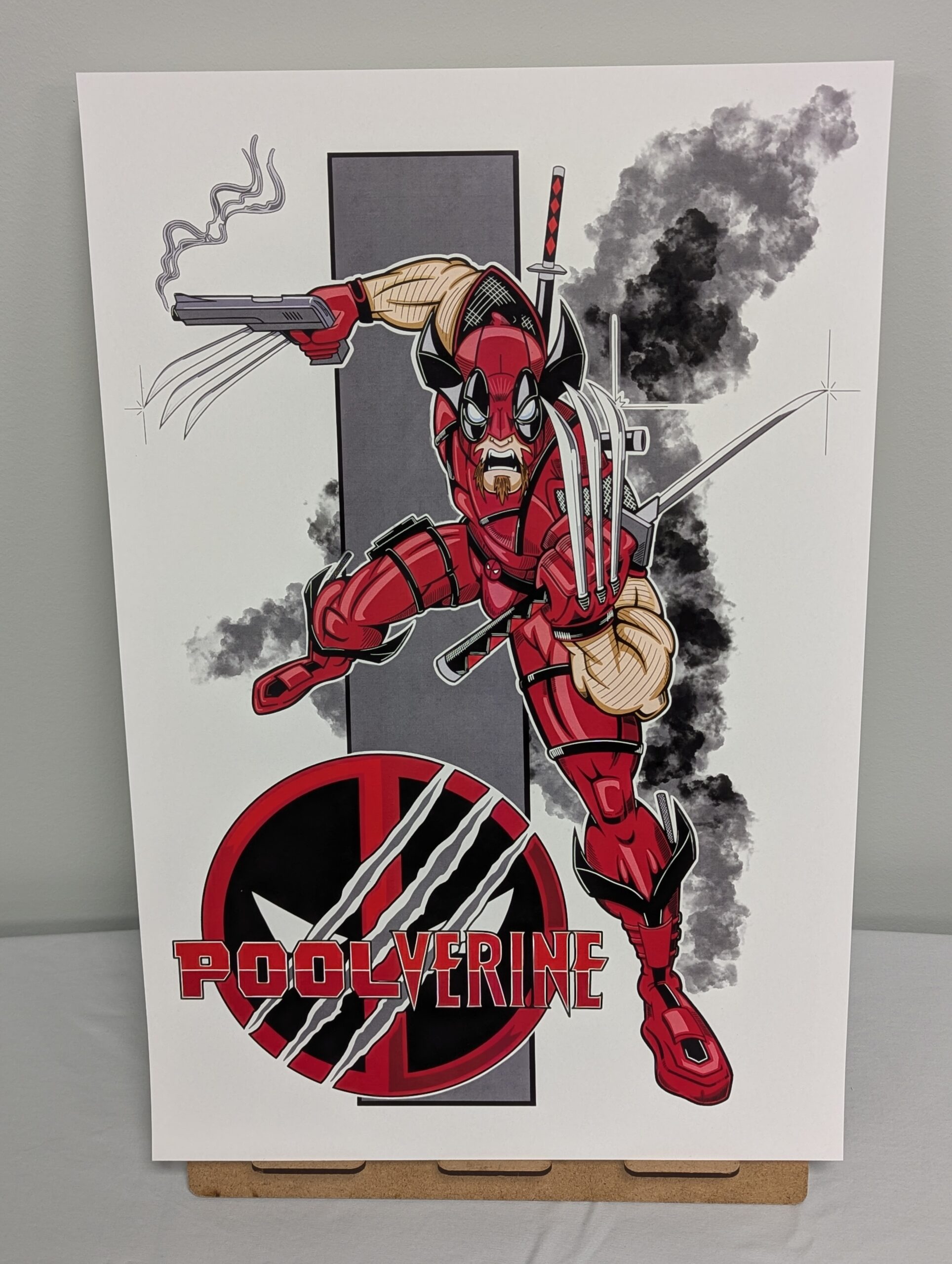 016 - 2 12”x18” art prints - Poolverine & Judge Dredd