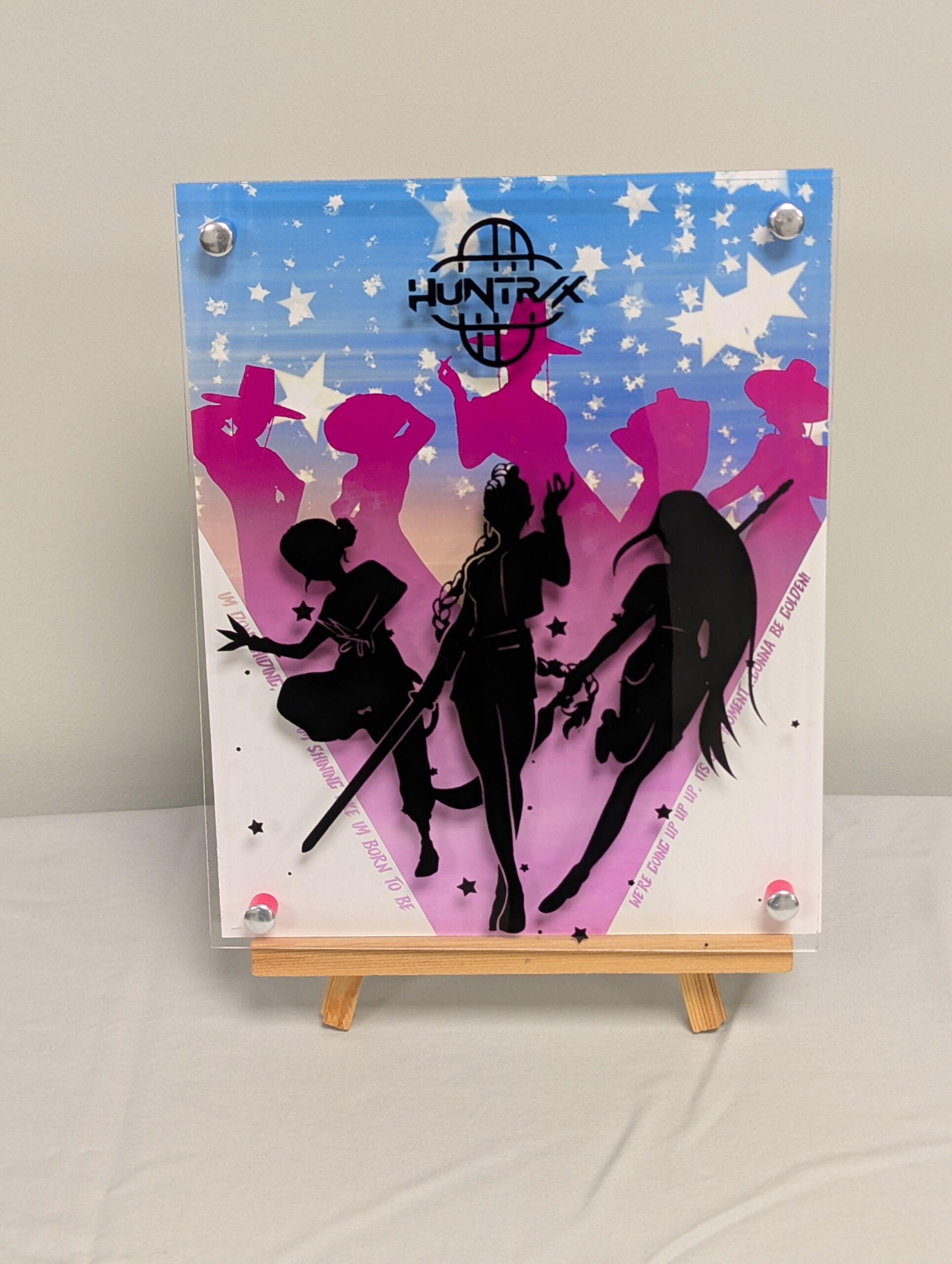 026 - Huntrix Silhouette Acrylic art print - 8"x10"