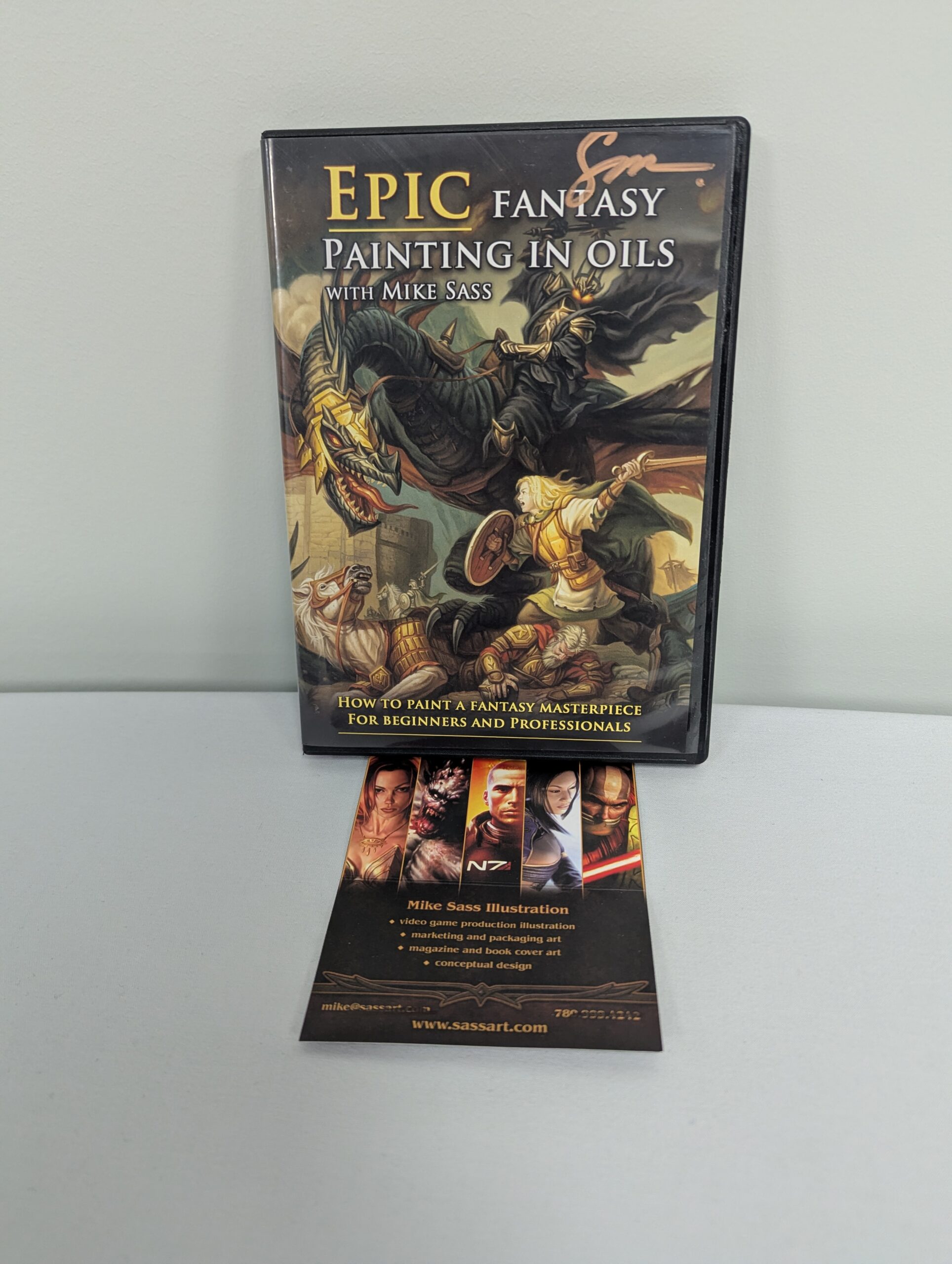 078 - Epic Fantasy Oil Painting Tutorial DVD, signed by the artist