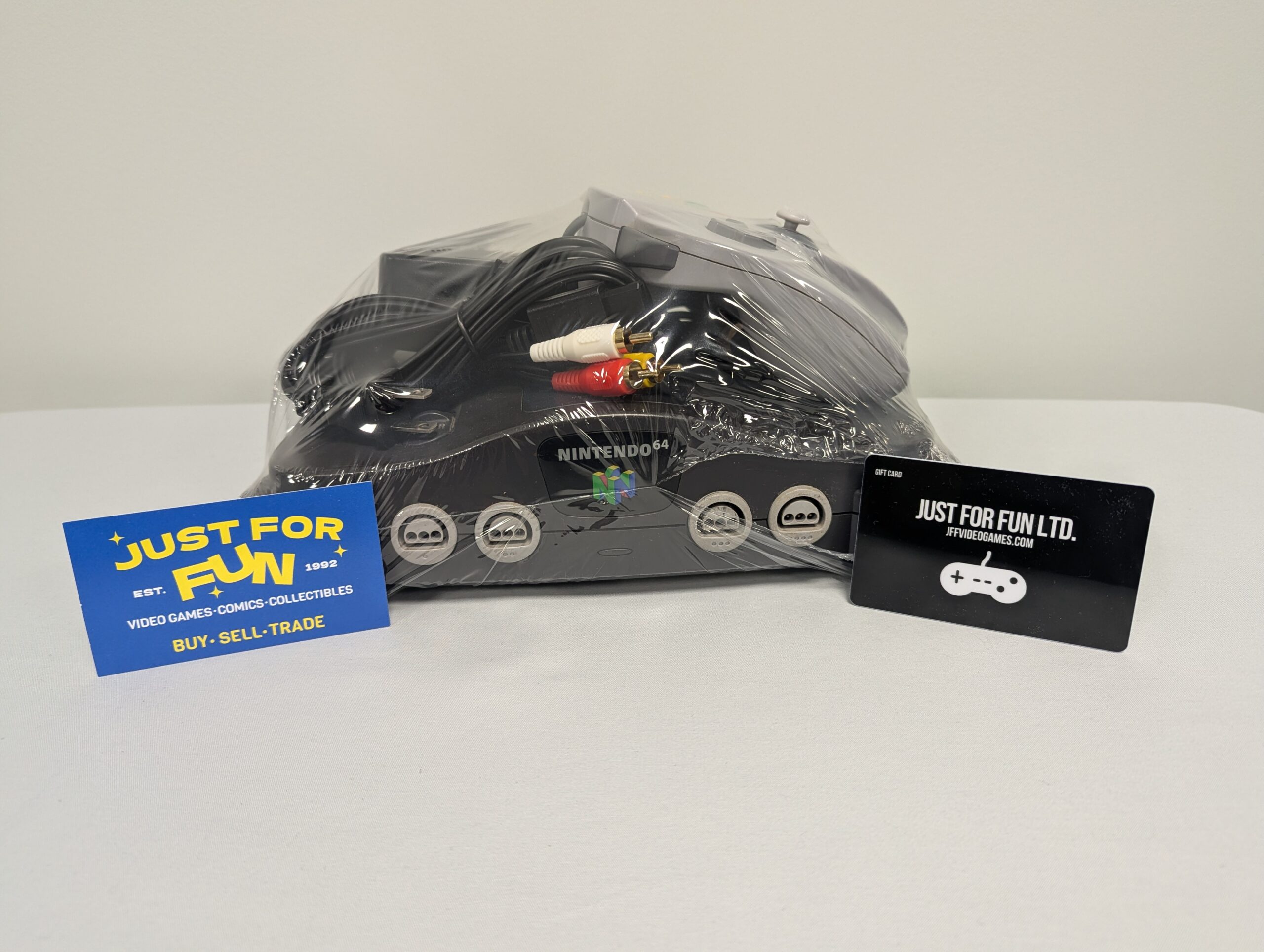090 - N64 original gaming system with 1 controller & $100 Just for Fun gift card