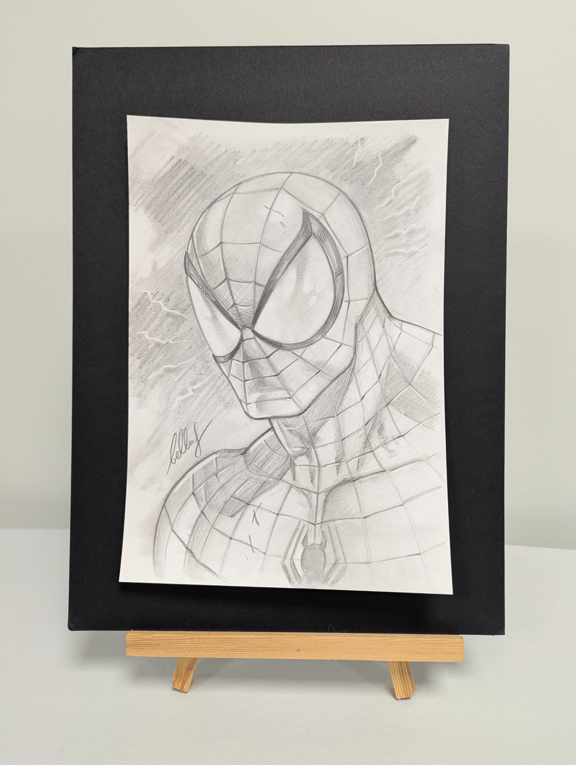 130 - Original Pencil Sketch - Spiderman - 7”x10”