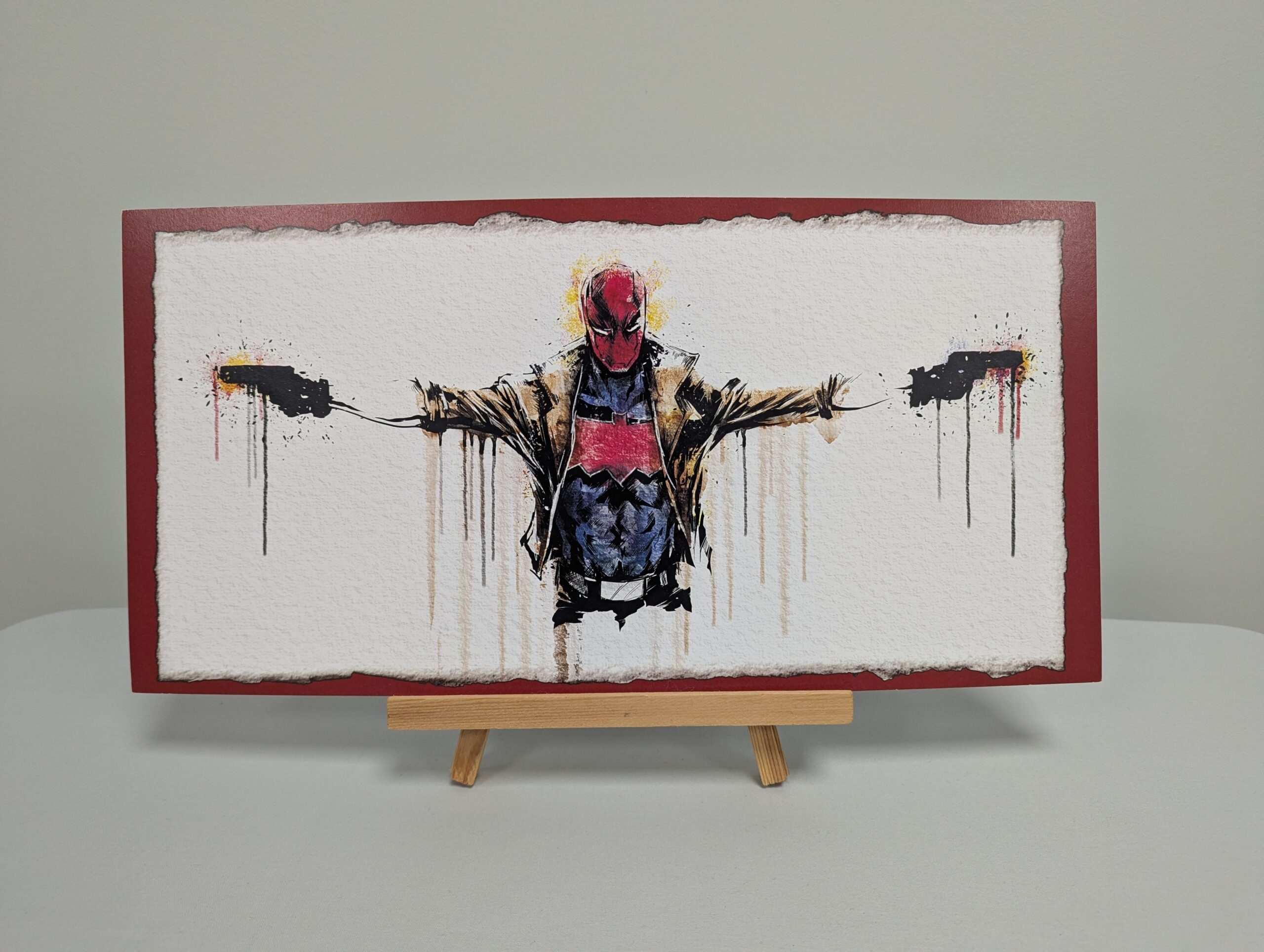 133 - 2x art prints - Red Hood & Batman
