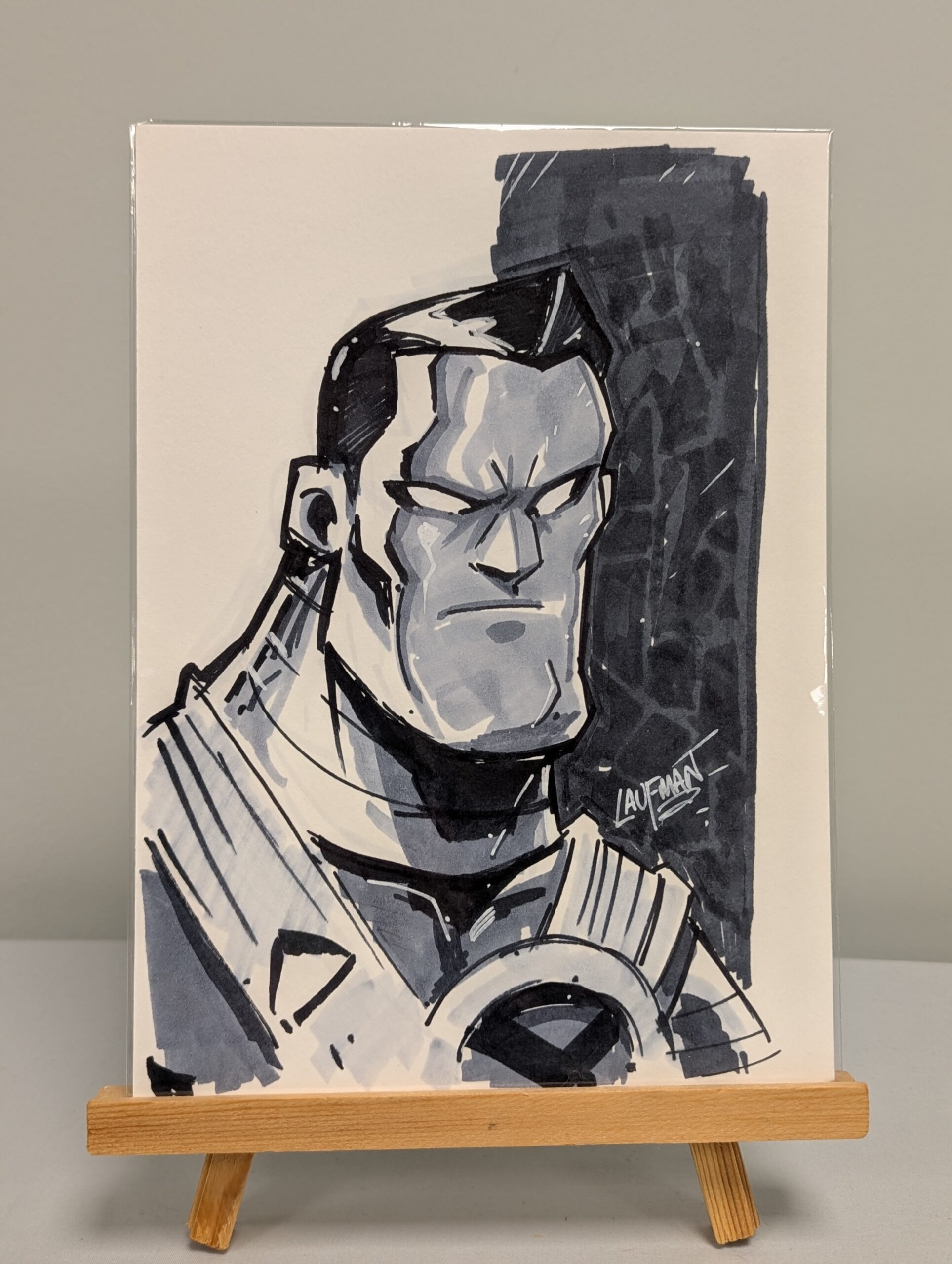 148 - Original Greyscale Inked Art - Colossus