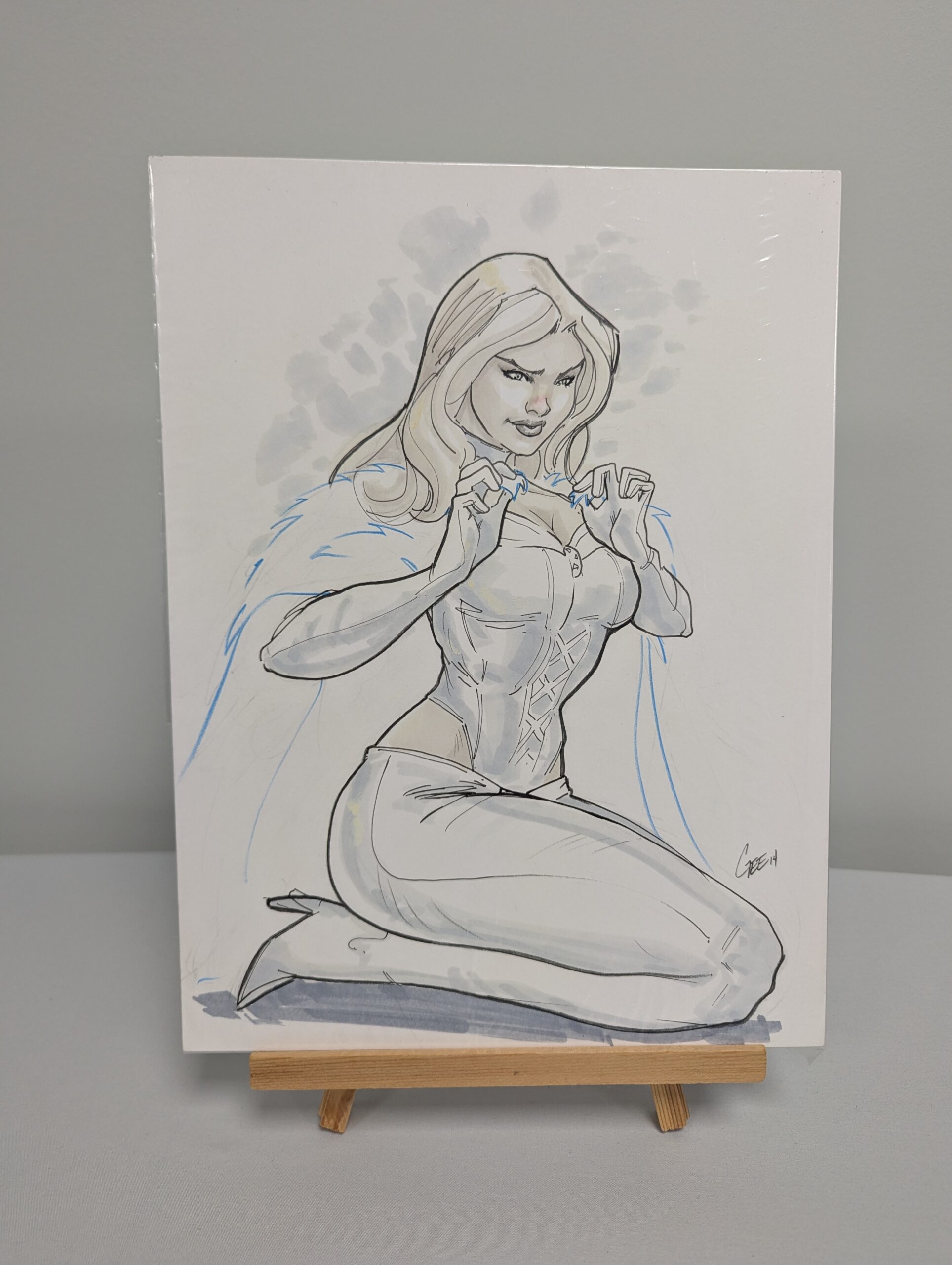 154 - Original Sketch - Emma Frost 9x12”