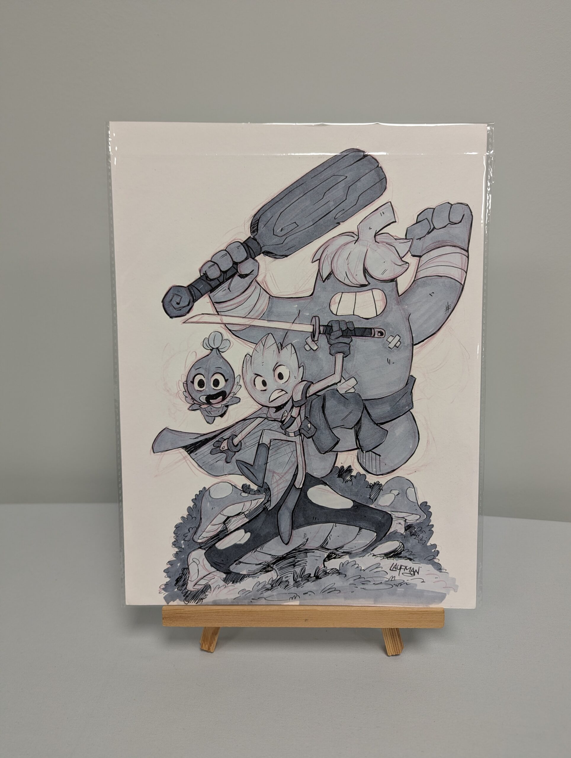 155 - Original Inked art - Adventuring Party - 9x12”