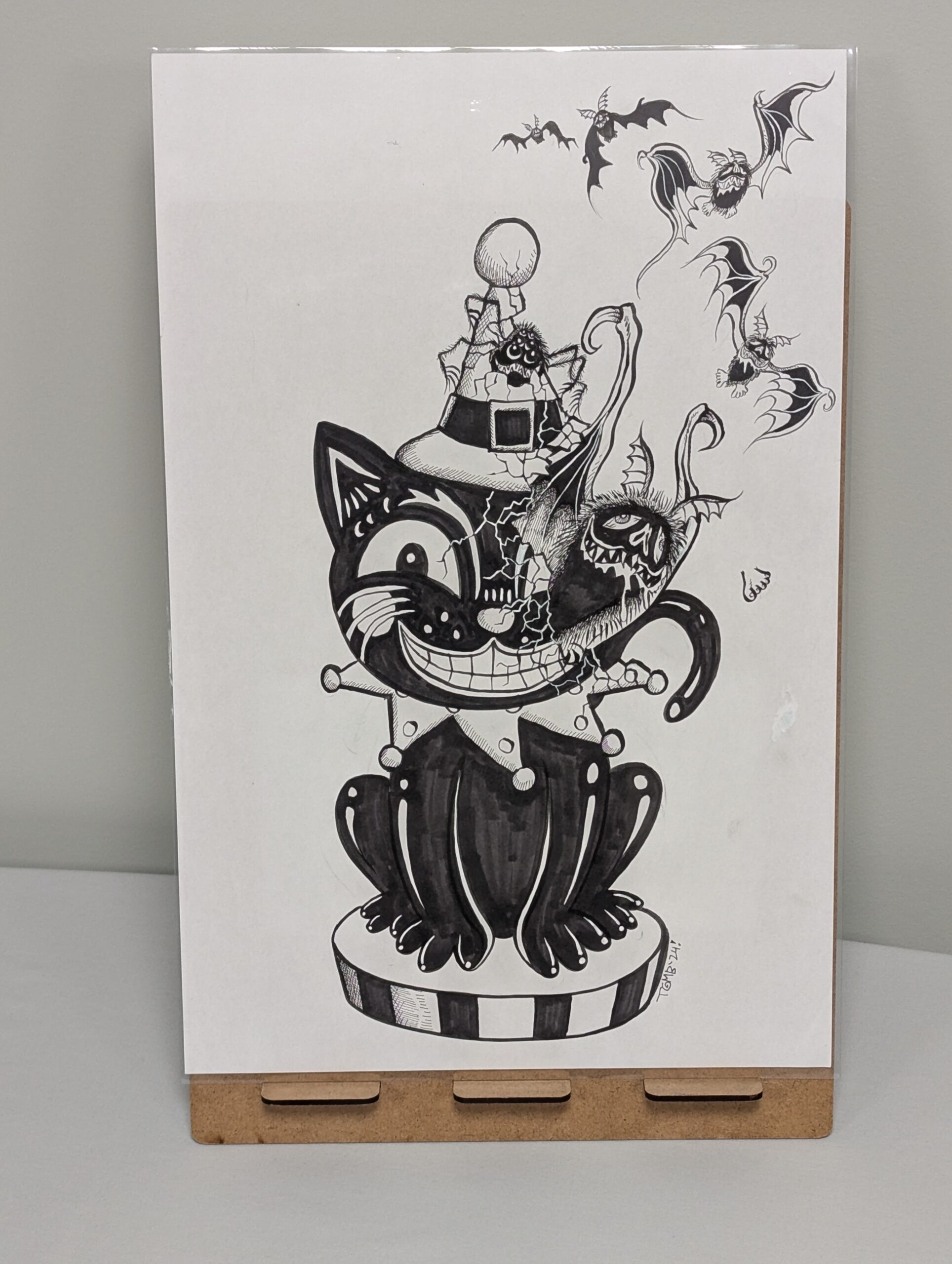 163 - Original Inked Art - Art for Heart Halloween Spooktacular 2024 Poster - 11x17”