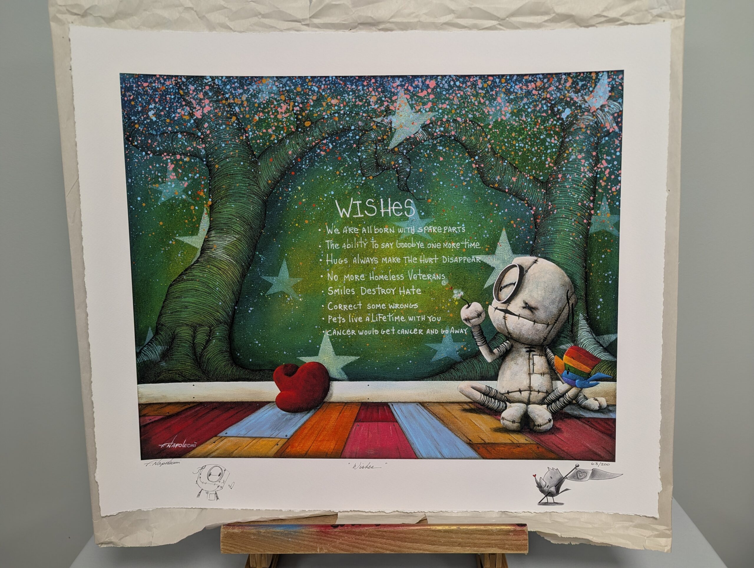 171 - Wishes - Limited Edition Paper Giclee 18x22” - Signed and Remarqued by the Artist
