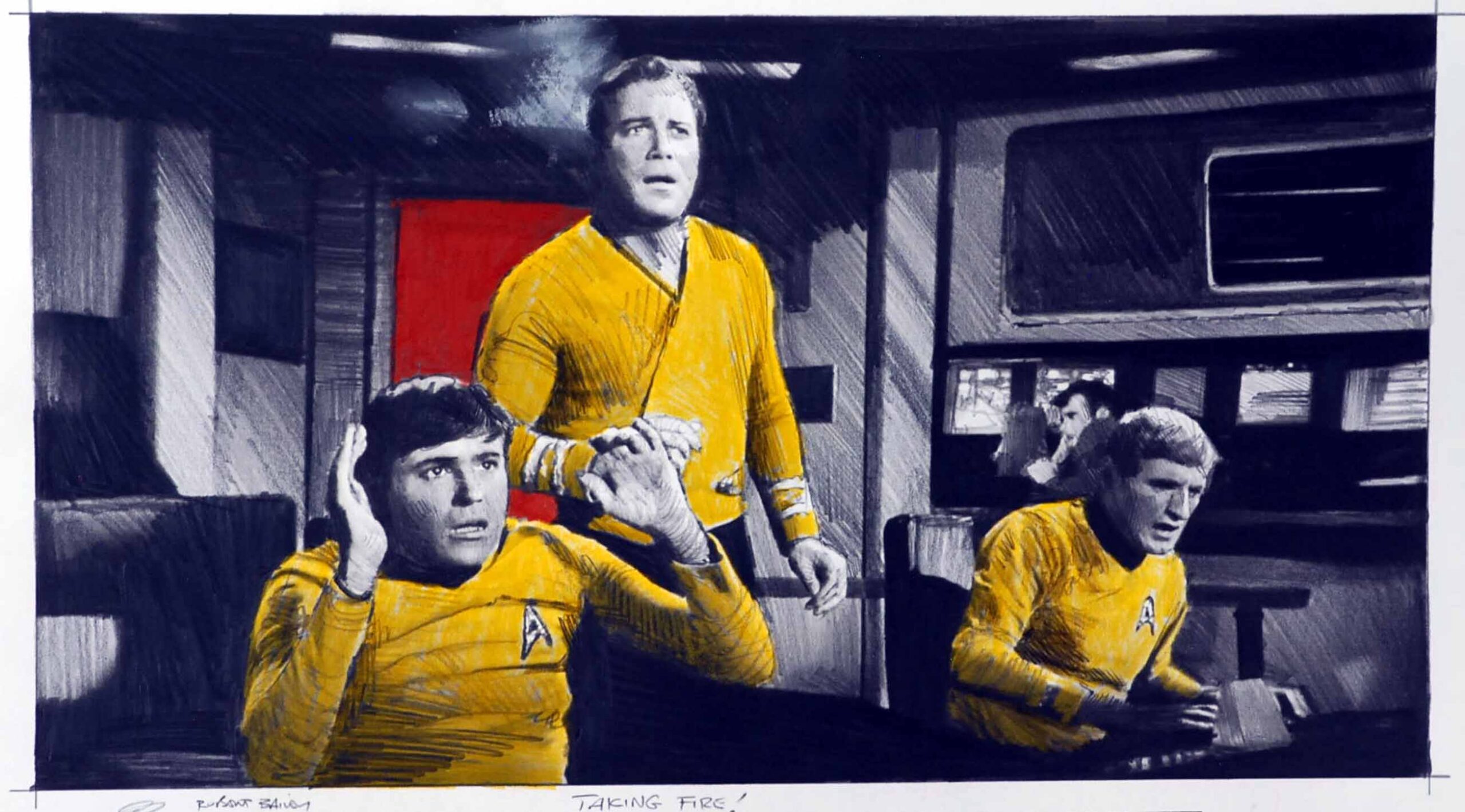 175 - Star Trek - Taking Fire - Original Art - Signed by the Artist